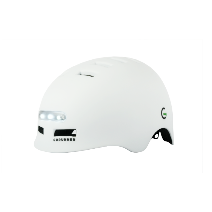 Hjelm-Med-Led-Lys-Hvid-str.-S -Fra-GoRunner