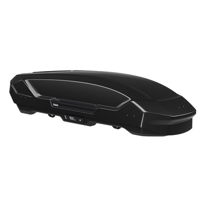 Thule motion 3 sport blank sort tagboks. Tagboksen kan indeholde 300 liter med plads til 3-5 par ski.