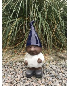Nisse - Gnom Stående Med Blå Hue