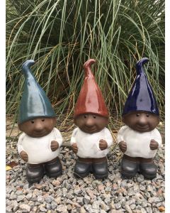 Nisse - Gnom Stående Med Blå Hue